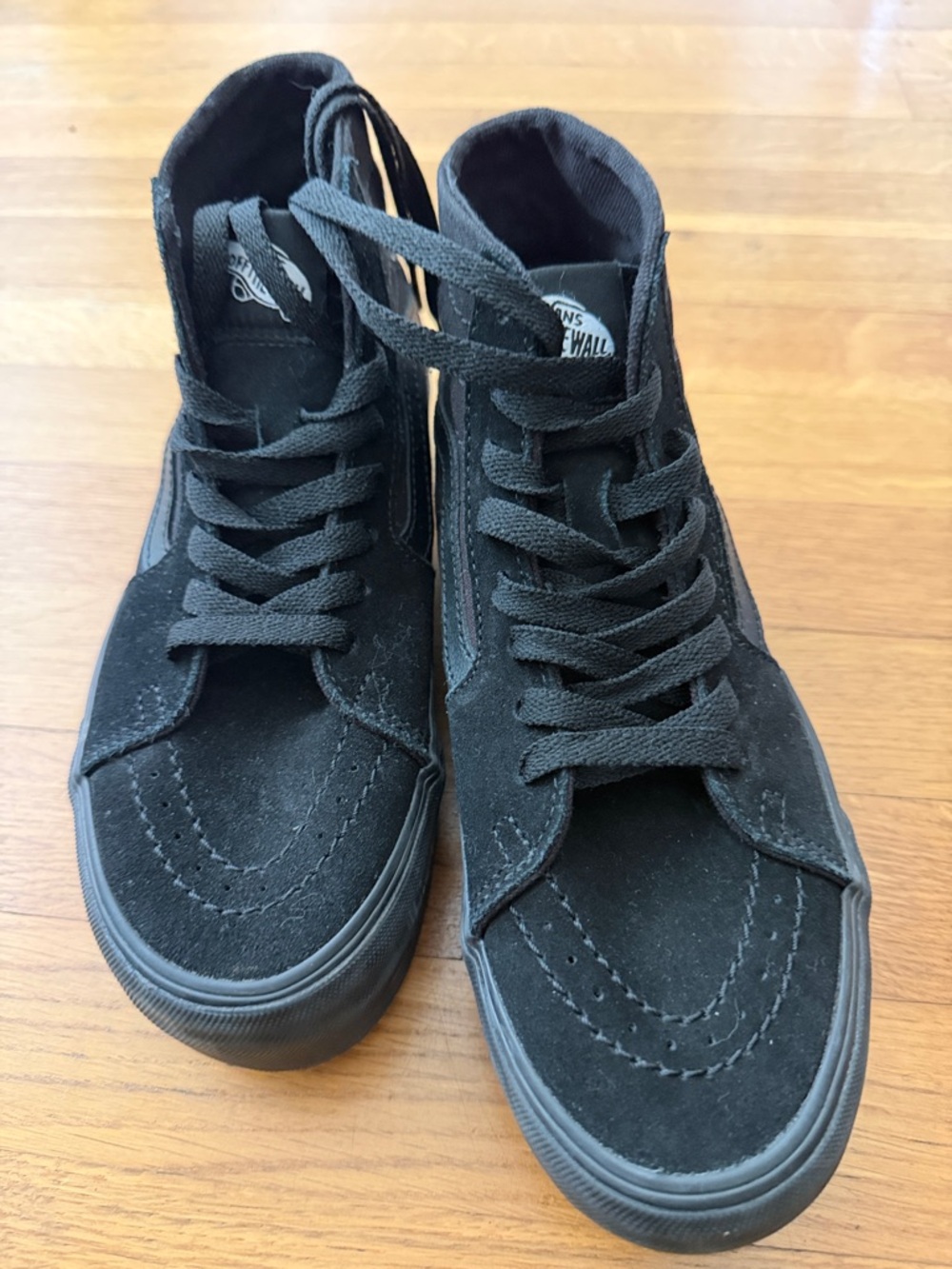Vans High-Top Platform Sneakers in Black - Picture 2 of 4